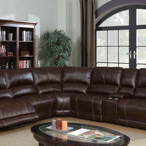 Leather-air corner lounge – Simply Style